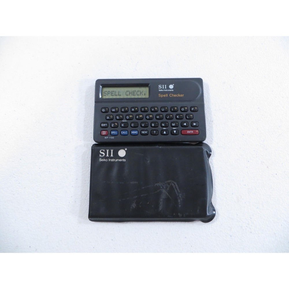Seiko Instrumentals SII Spell Checker WP-1100 W/ Case TESTED WORKING‎
